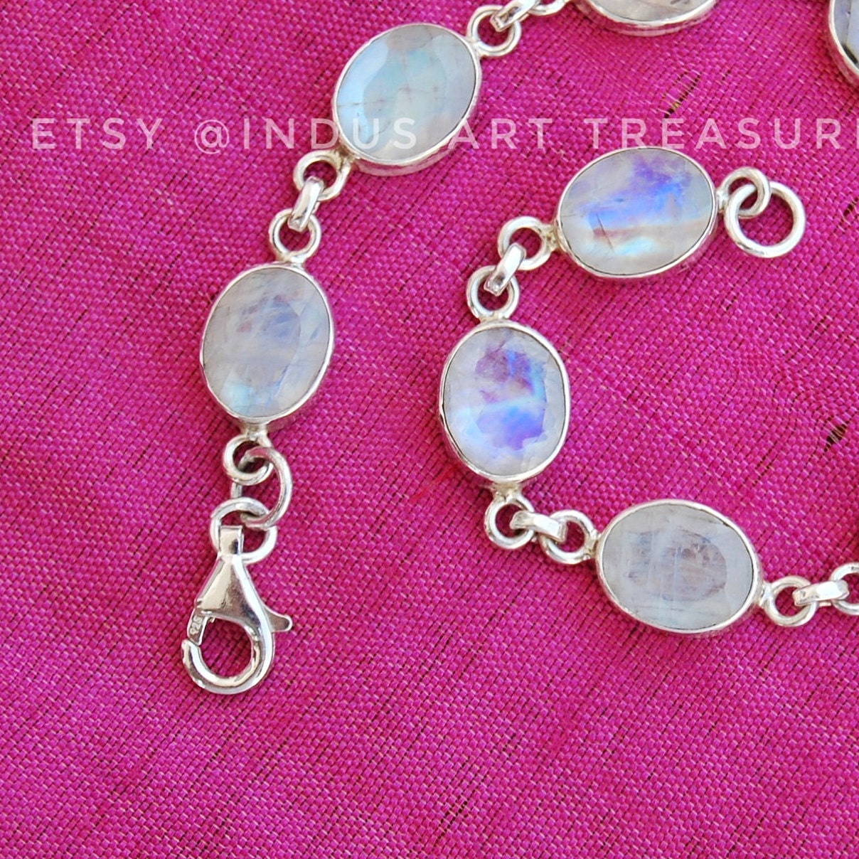 Rainbow Moonstone Bracelet