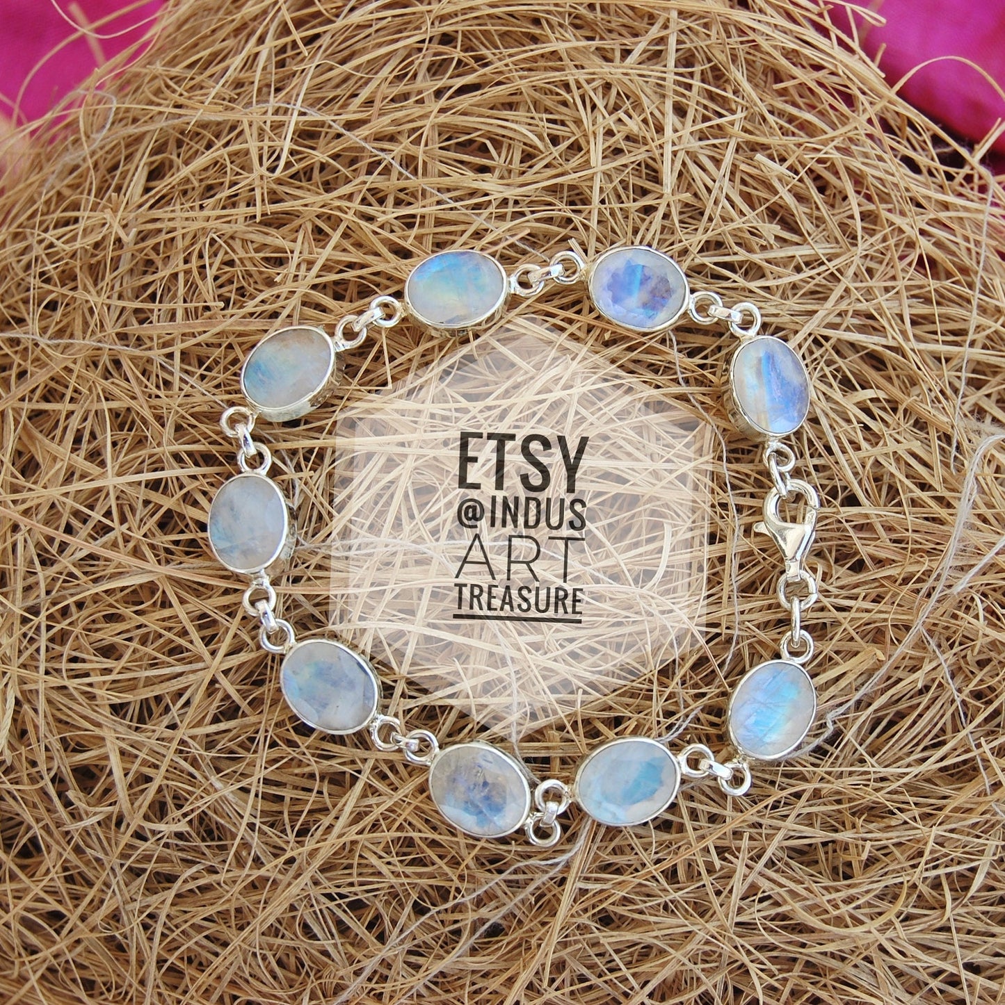 Rainbow Moonstone Bracelet