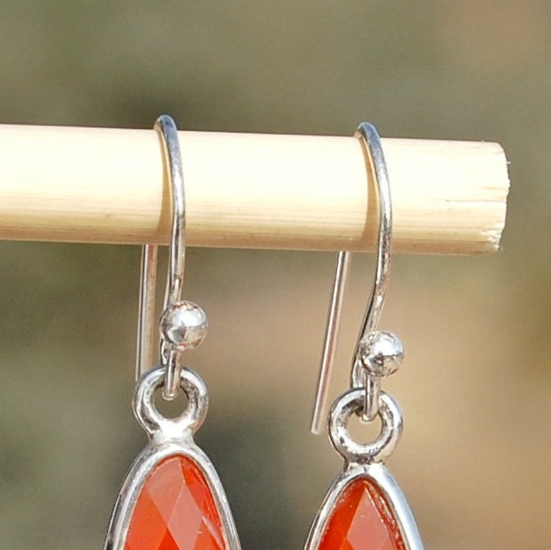 Carnelian Drop Earrings
