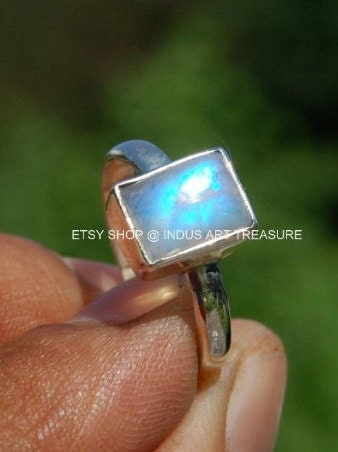 Rainbow Moonstone Dedicated Ring