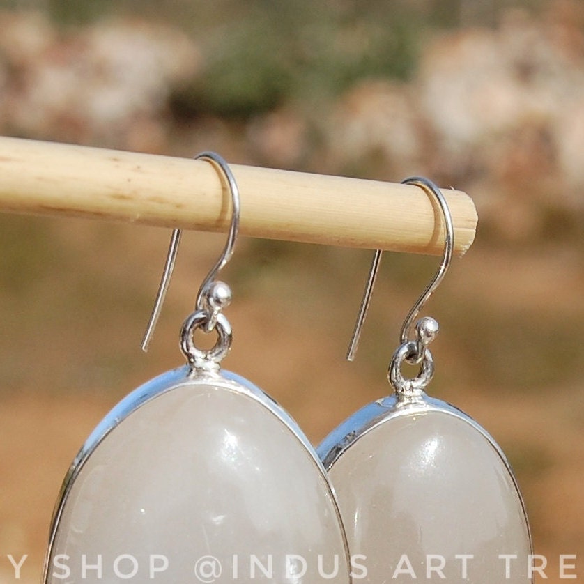 Selenite Teardrop Earrings