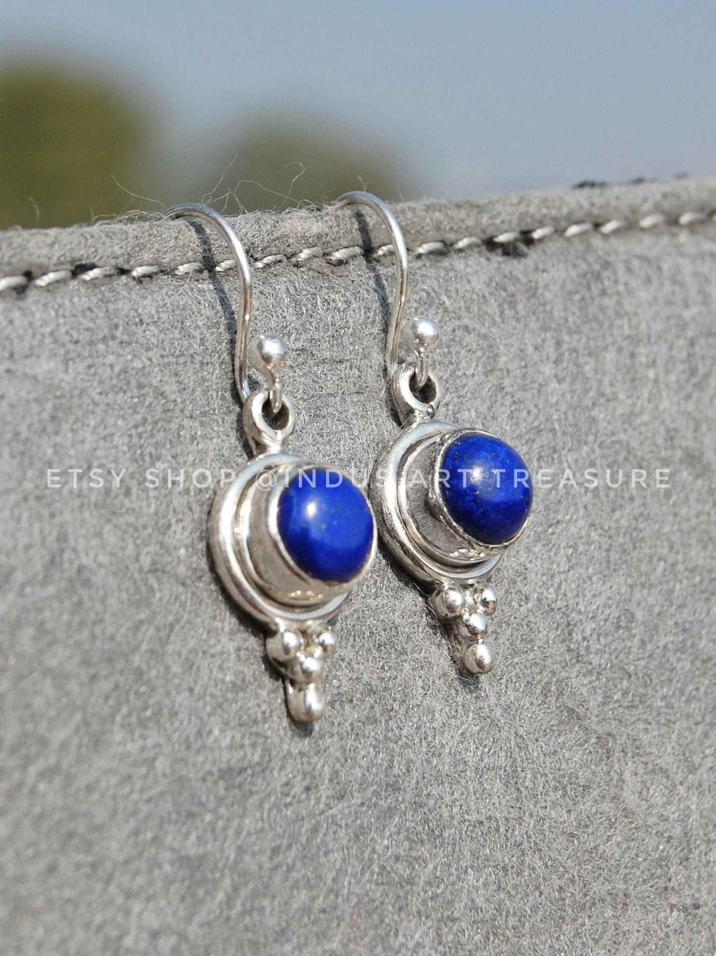Lapis Lazuli Drop Earrings