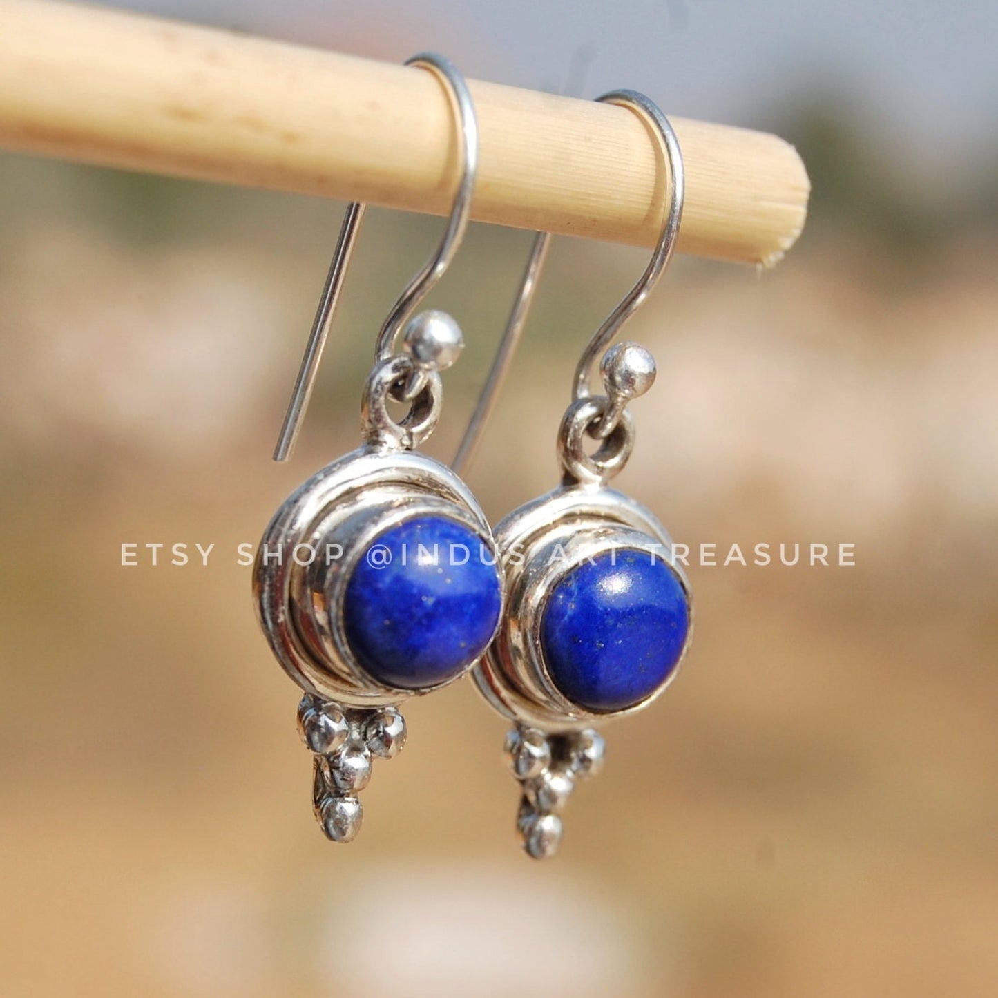 Lapis Lazuli Drop Earrings