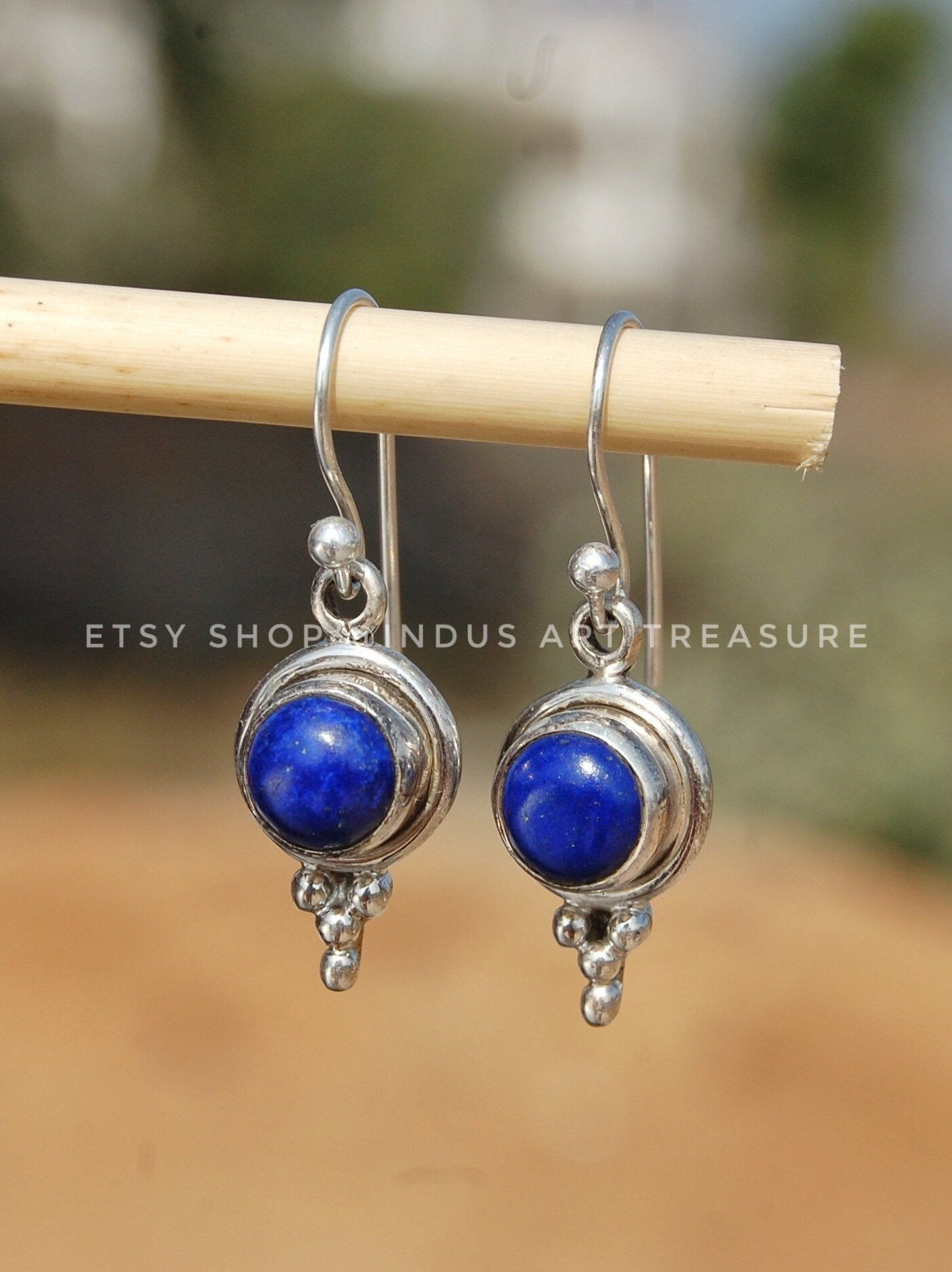 Lapis Lazuli Drop Earrings