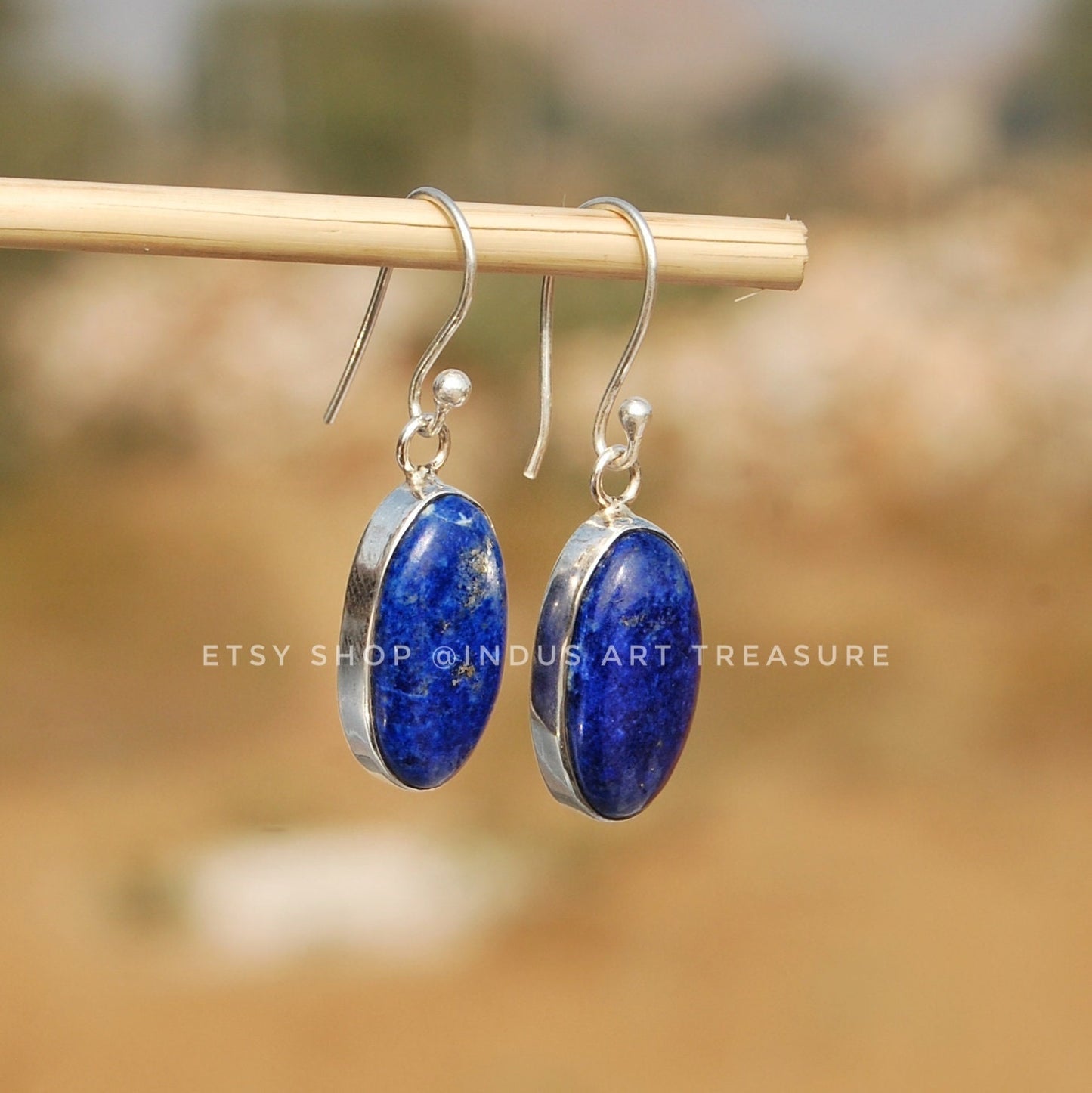 Lapis Lazuli Drop Earrings