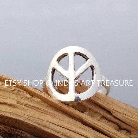 Silver Peace Ring