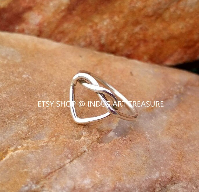 Knotted Heart Ring