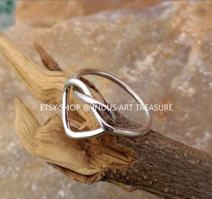 Knotted Heart Ring