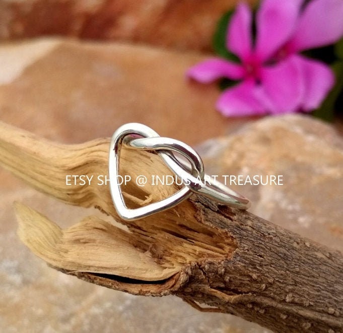 Knotted Heart Ring
