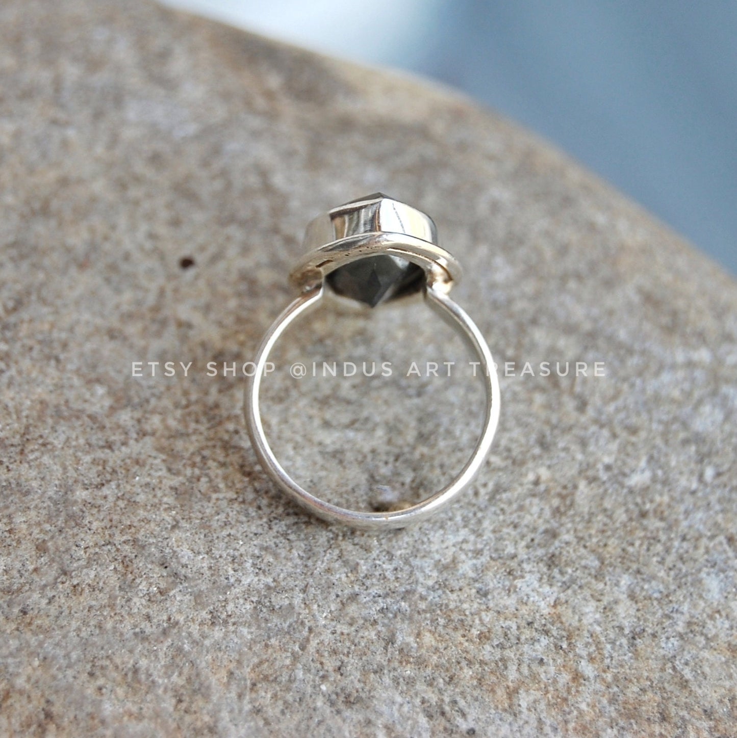 Hematite Marquise Ring