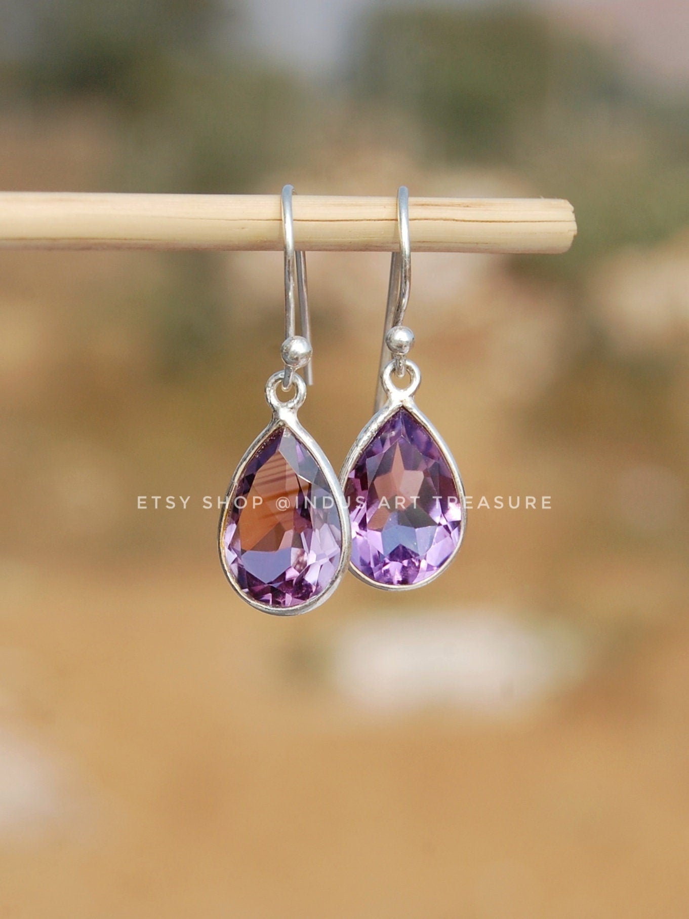 Amethyst Drop Earrings