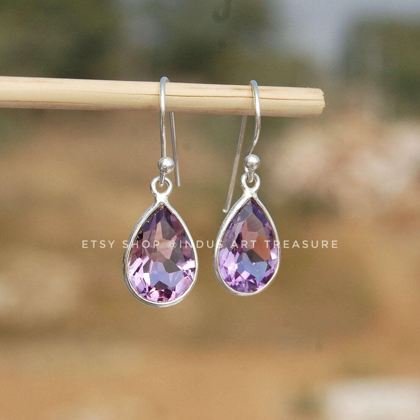 Amethyst Drop Earrings