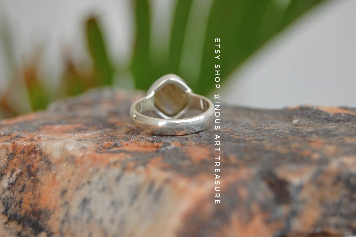 Blue Fire Labradorite Ring