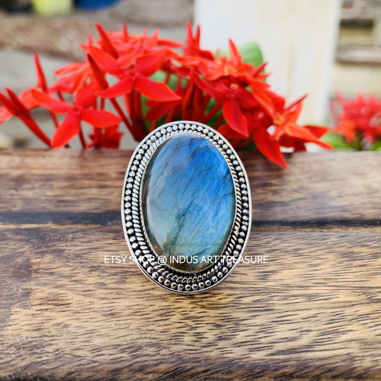 Blue Labradorite Ring
