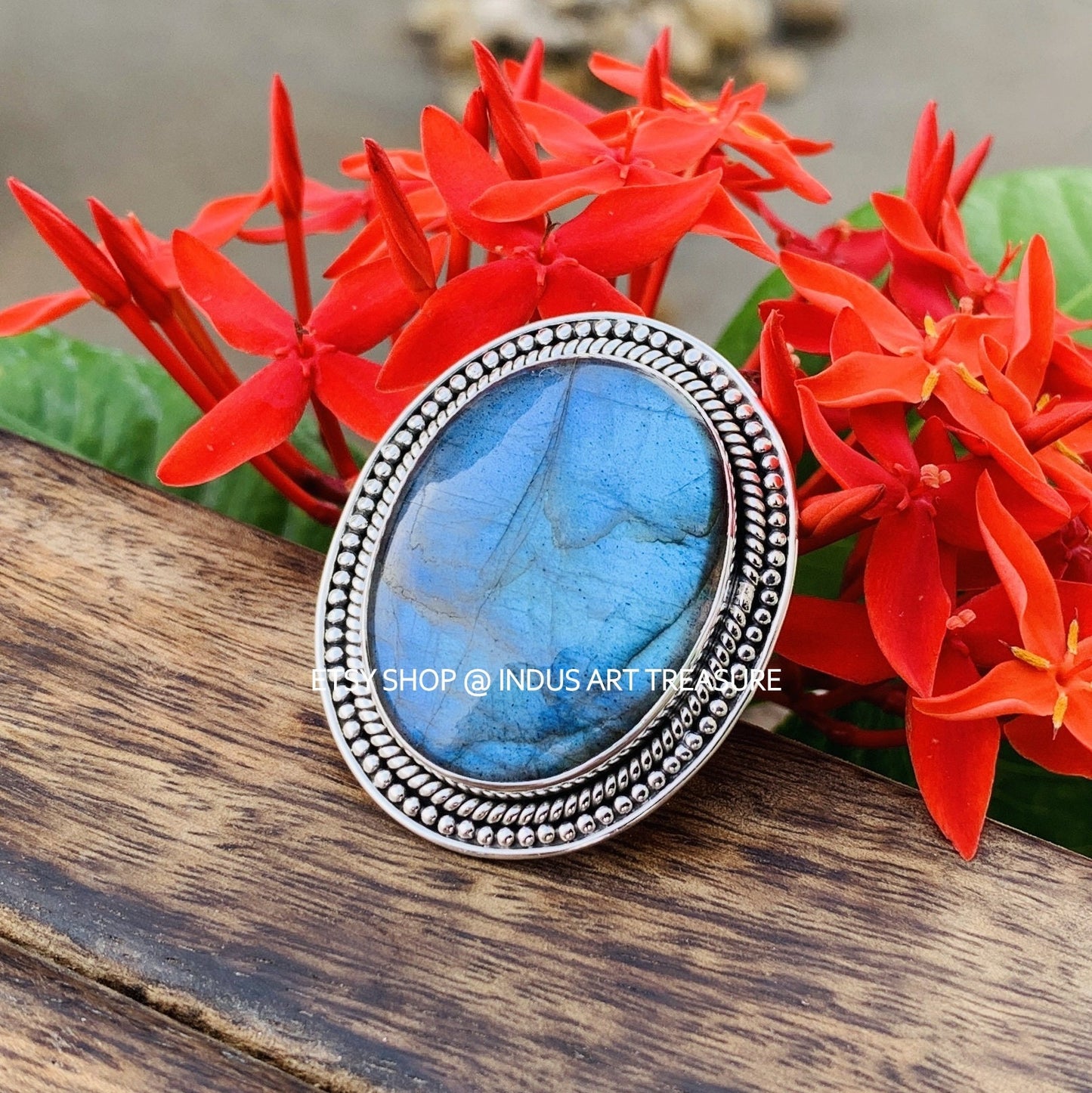 Blue Labradorite Ring