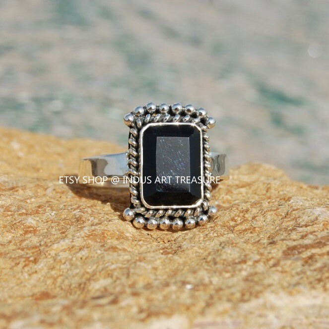 Black Onyx Boho Ring