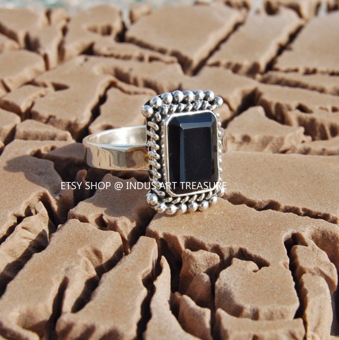Black Onyx Boho Ring