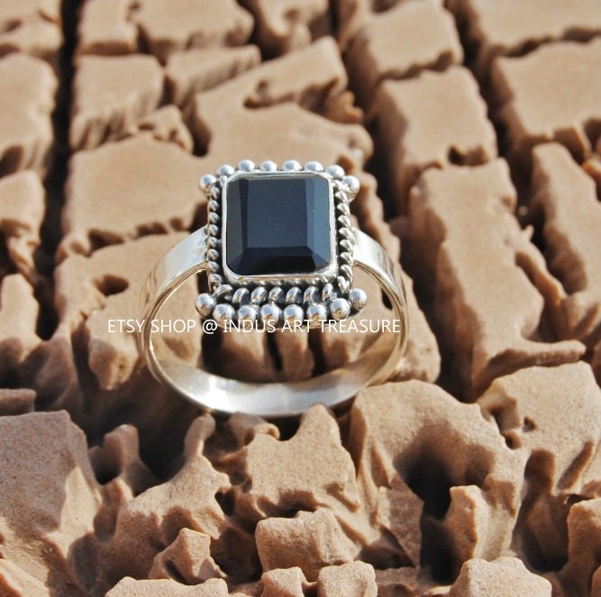Black Onyx Boho Ring