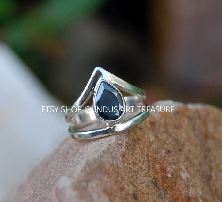 Hematite Crown Ring