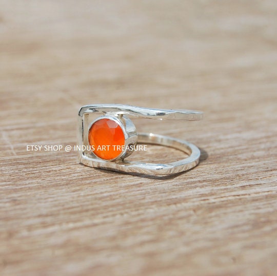 Orange Carnelian Ring