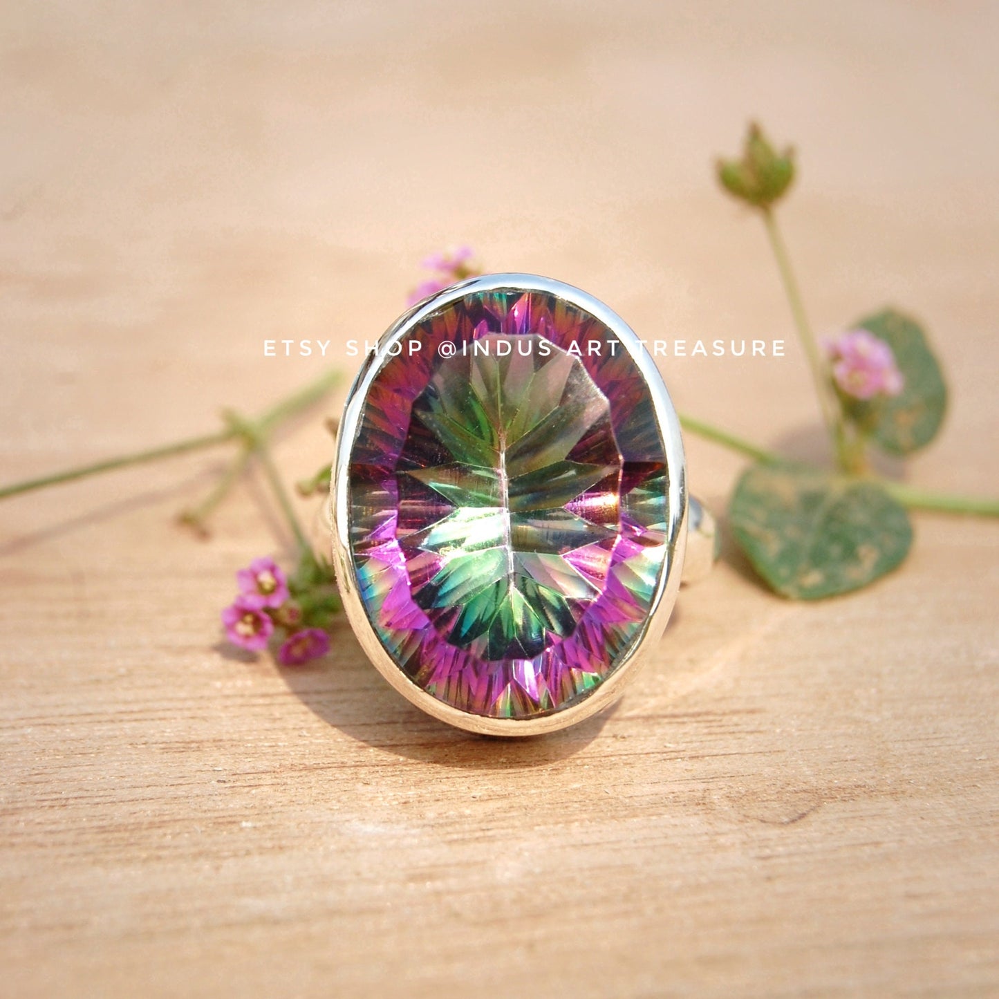 Mystic Topaz Statement Ring