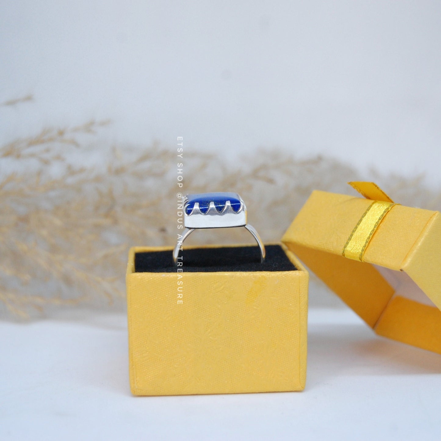Lapis Lazuli Statement Ring