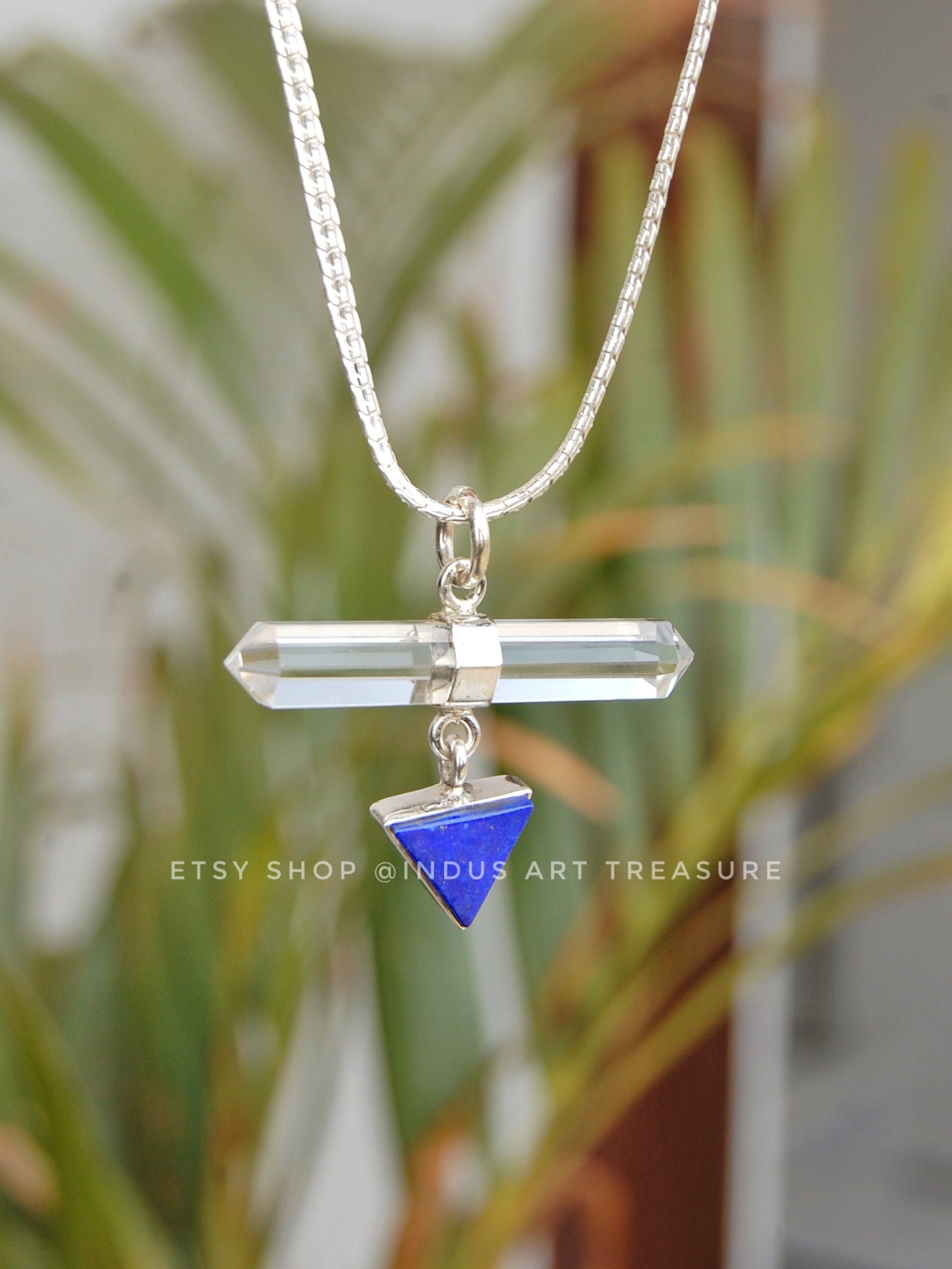 Lapis Lazuli-Quartz Pendant
