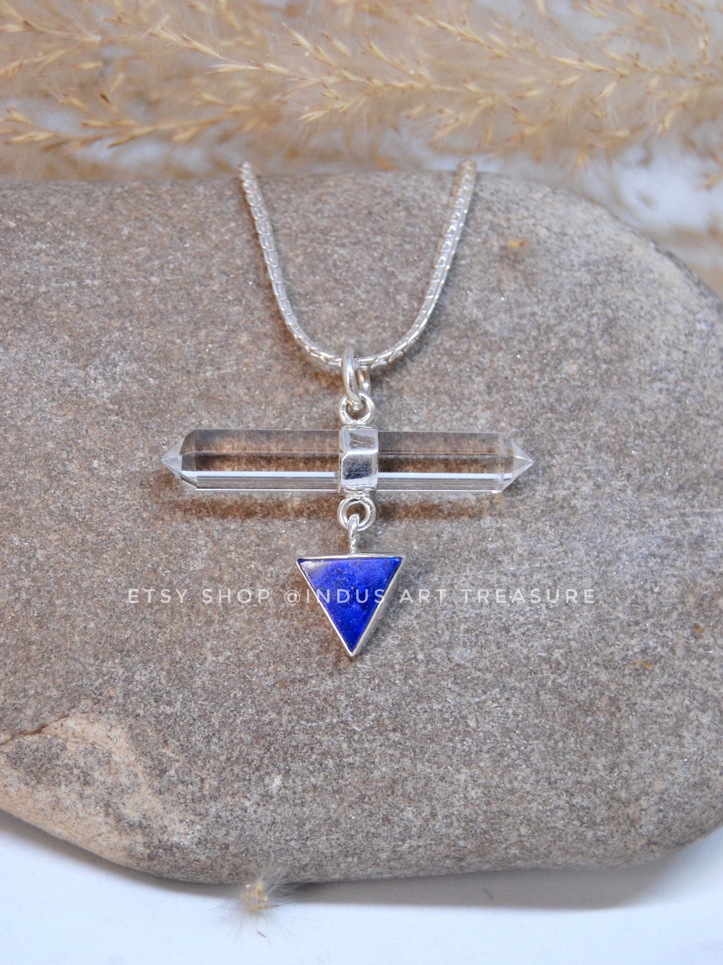 Lapis Lazuli-Quartz Pendant