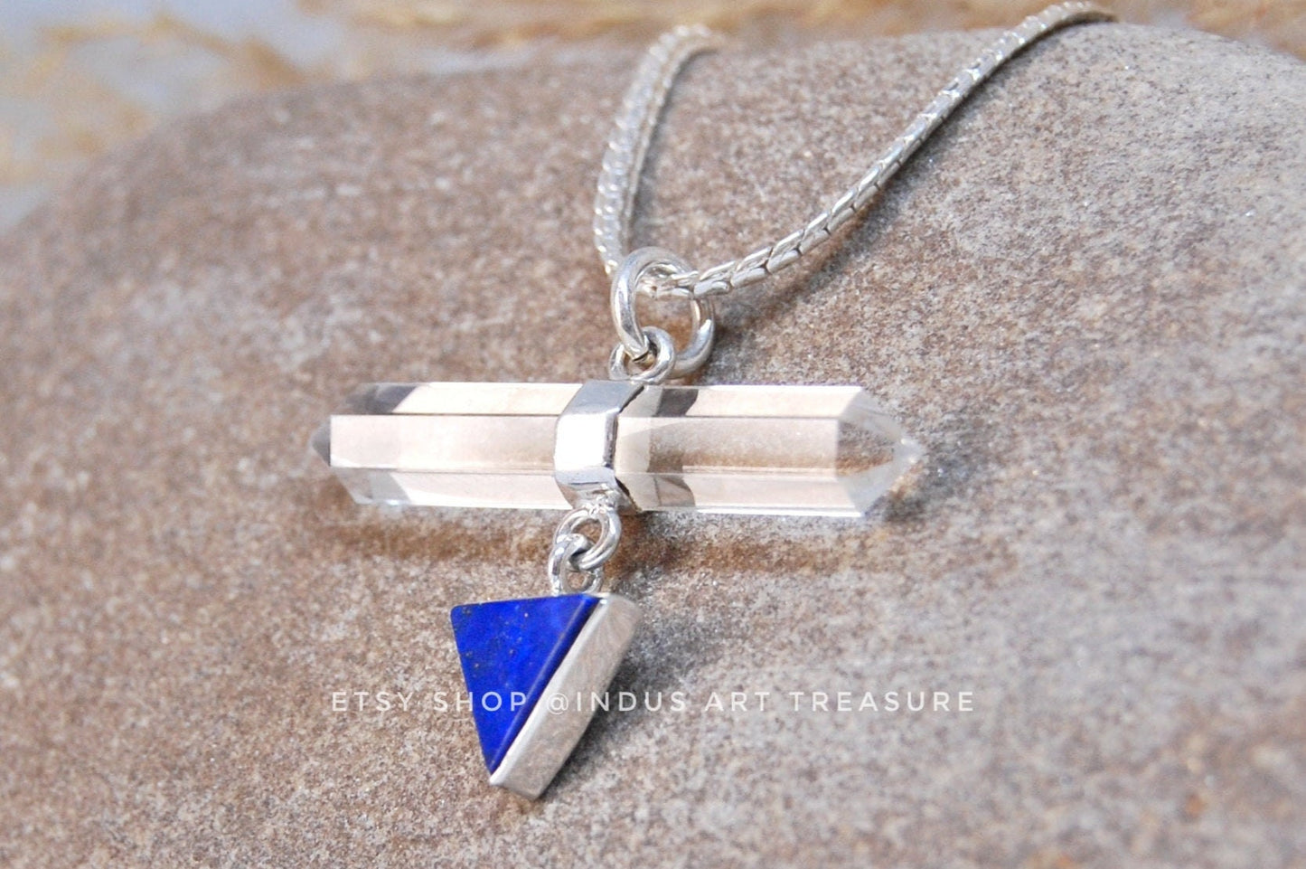 Lapis Lazuli-Quartz Pendant