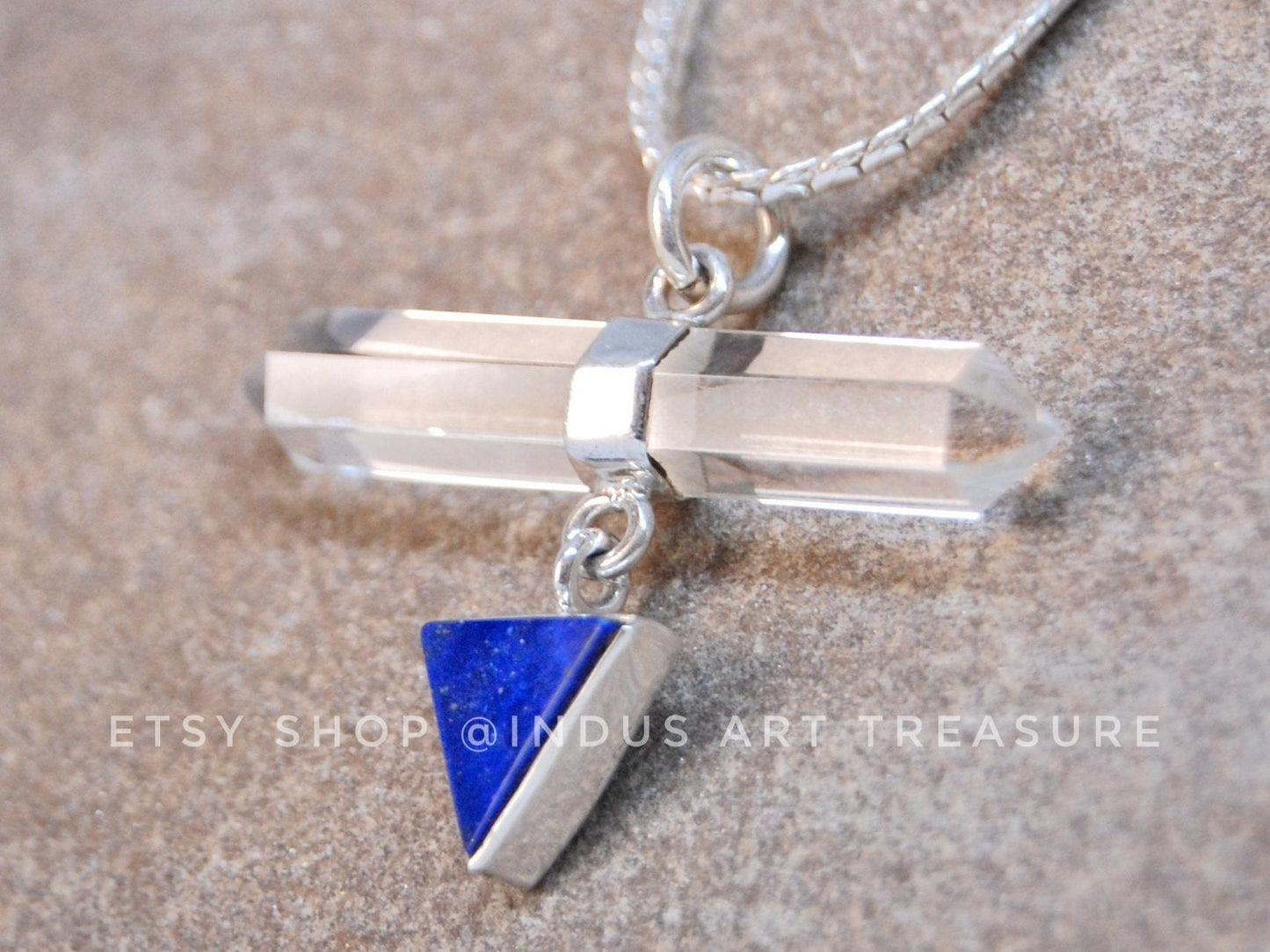 Lapis Lazuli-Quartz Pendant