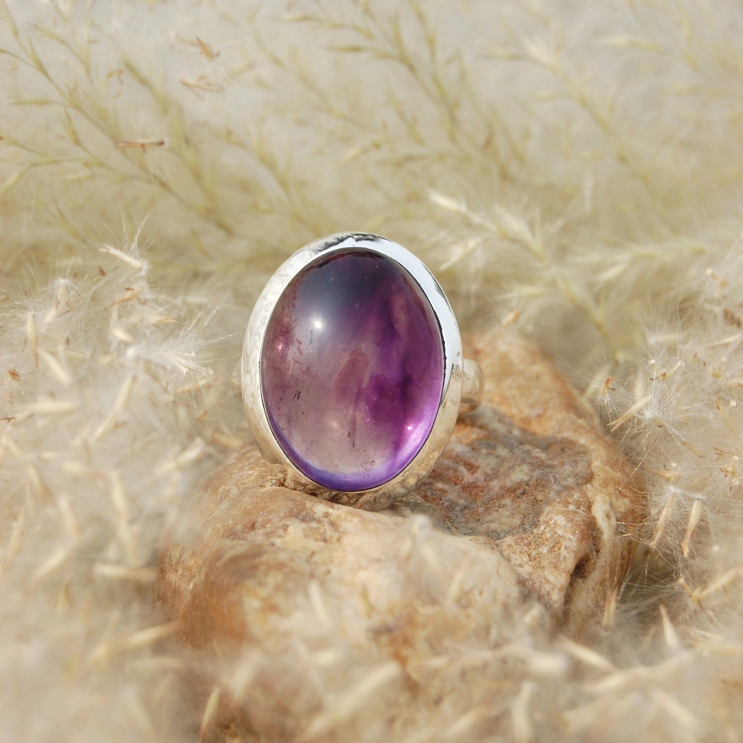 Purple Amethyst Dedicated Ring
