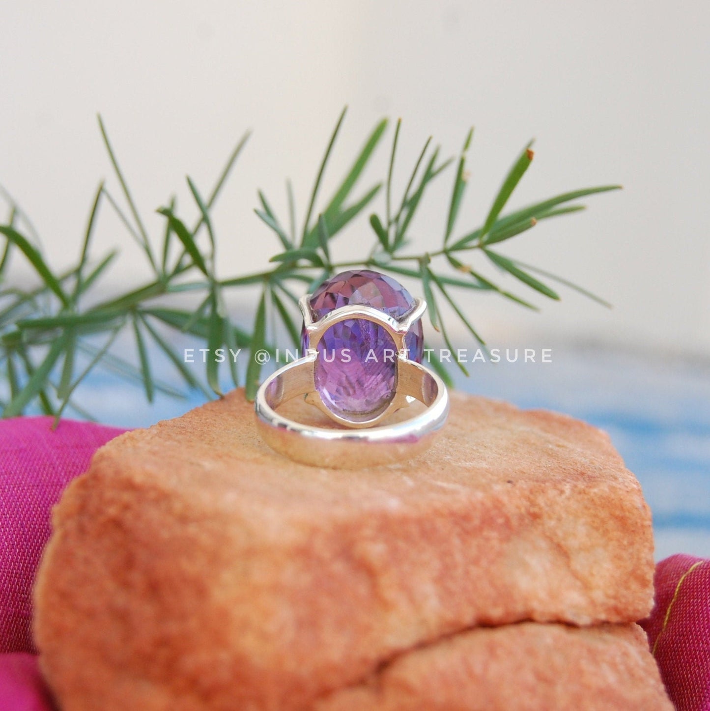 Purple Amethyst Statement Ring