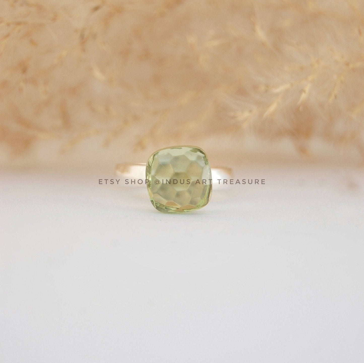 Green Amethyst Ring