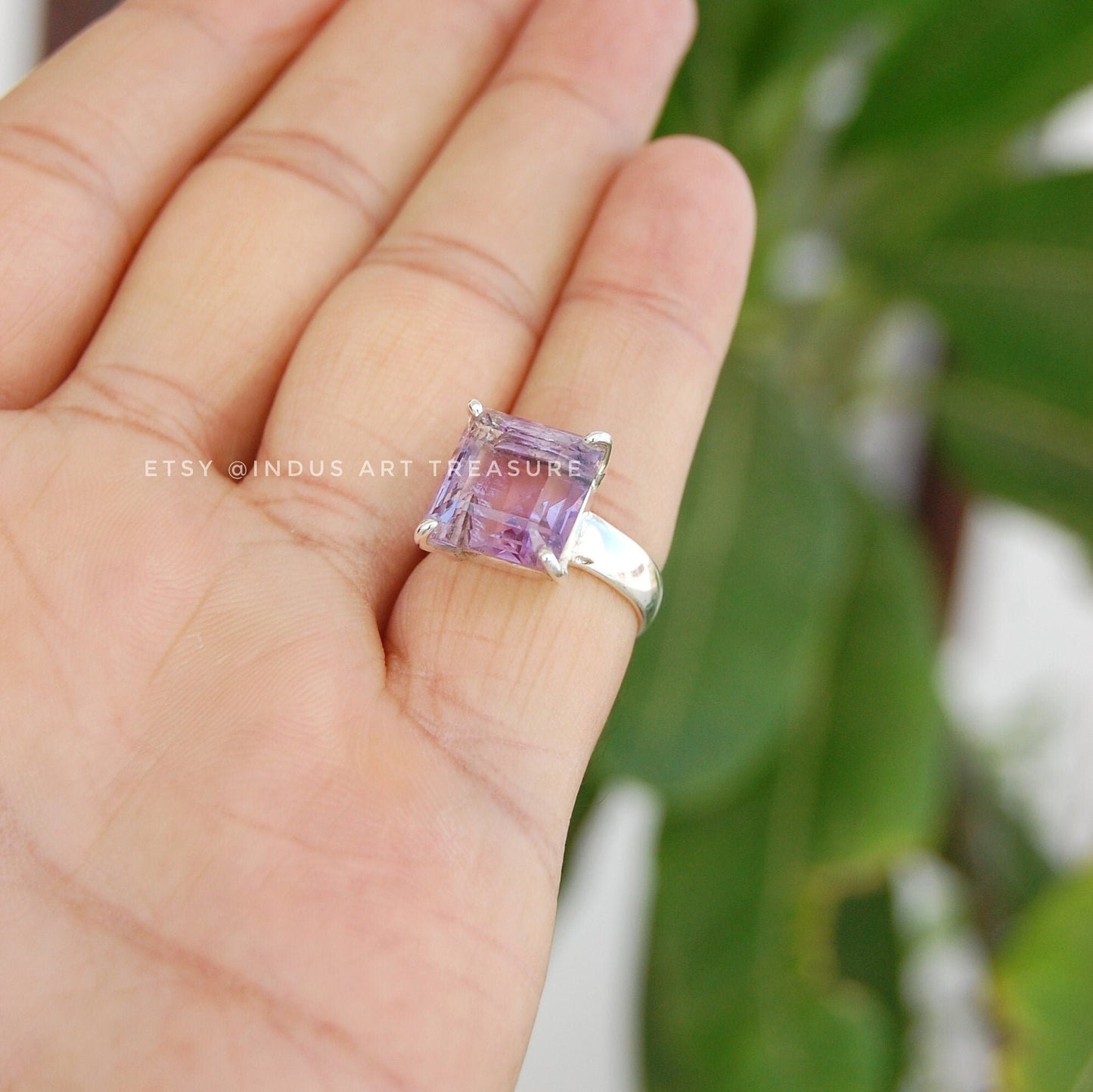 Purple Amethyst Dedicatd Statement Ring