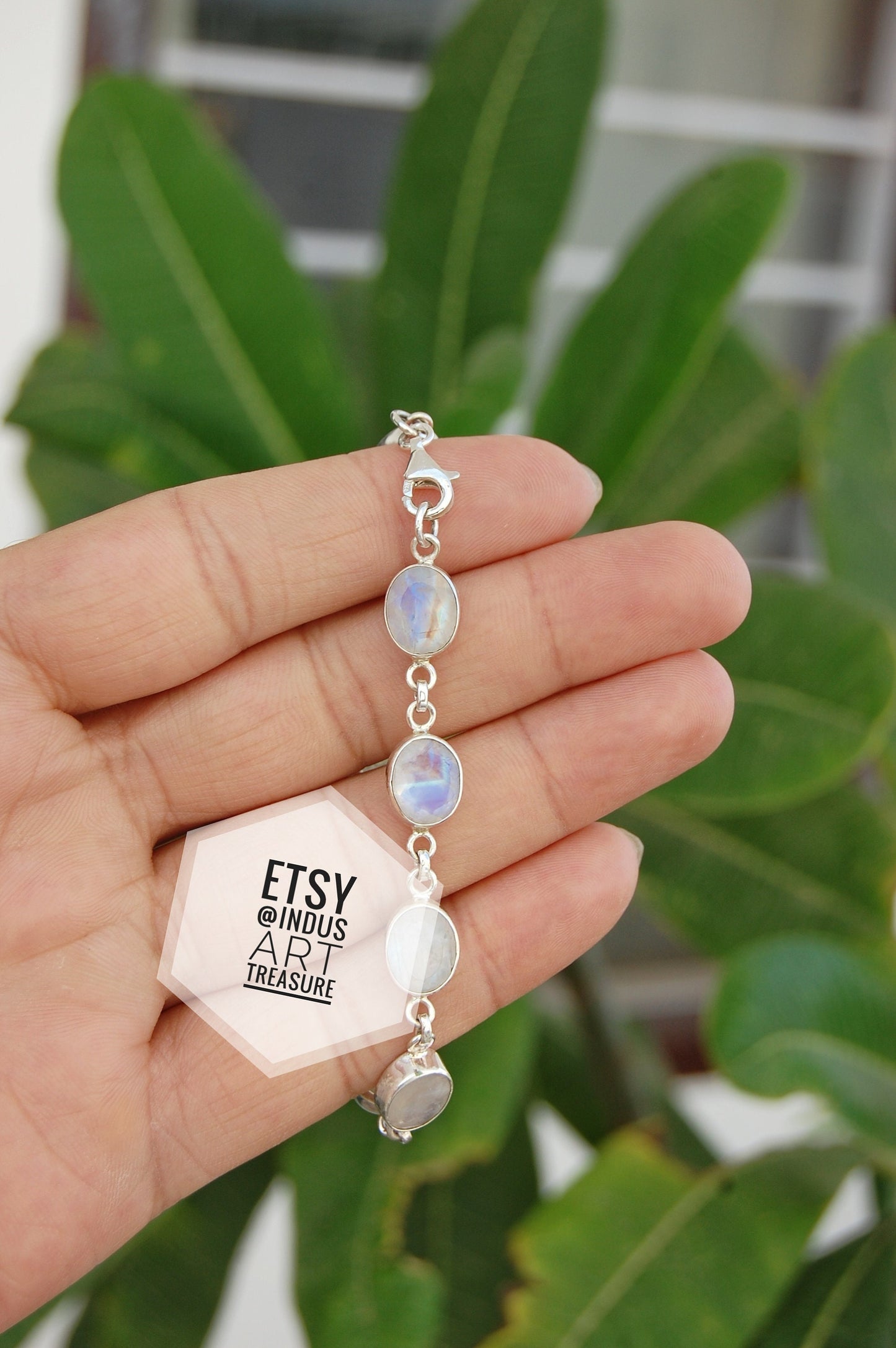 Rainbow Moonstone Bracelet