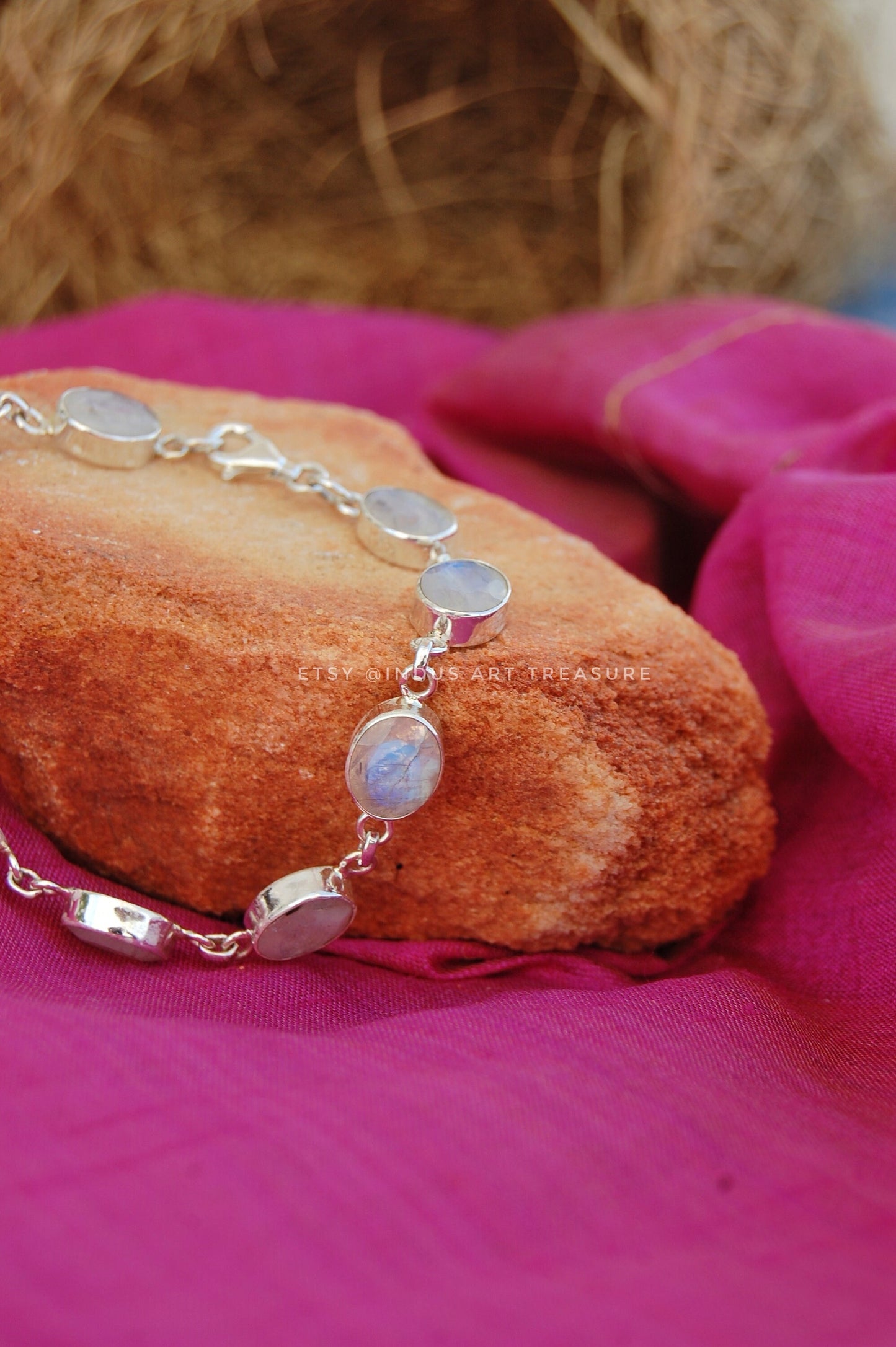 Rainbow Moonstone Bracelet