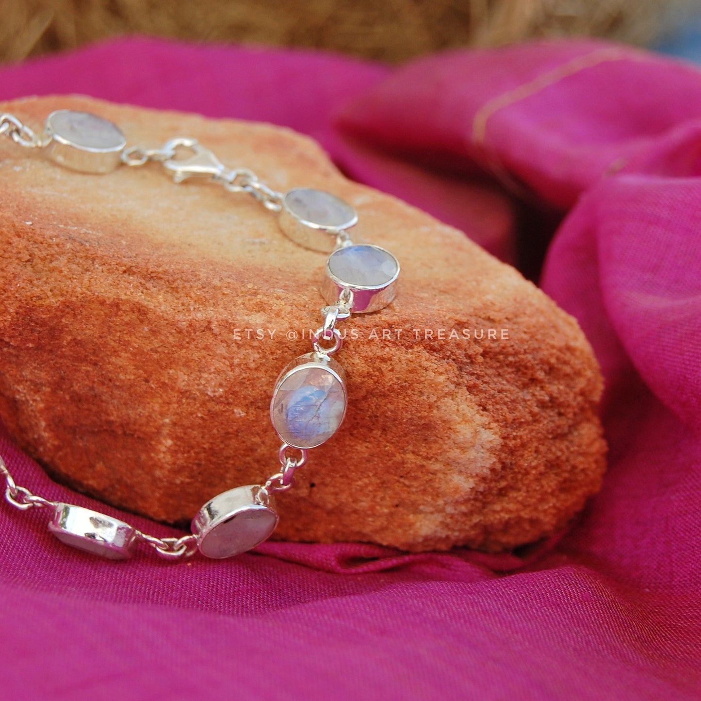 Rainbow Moonstone Bracelet