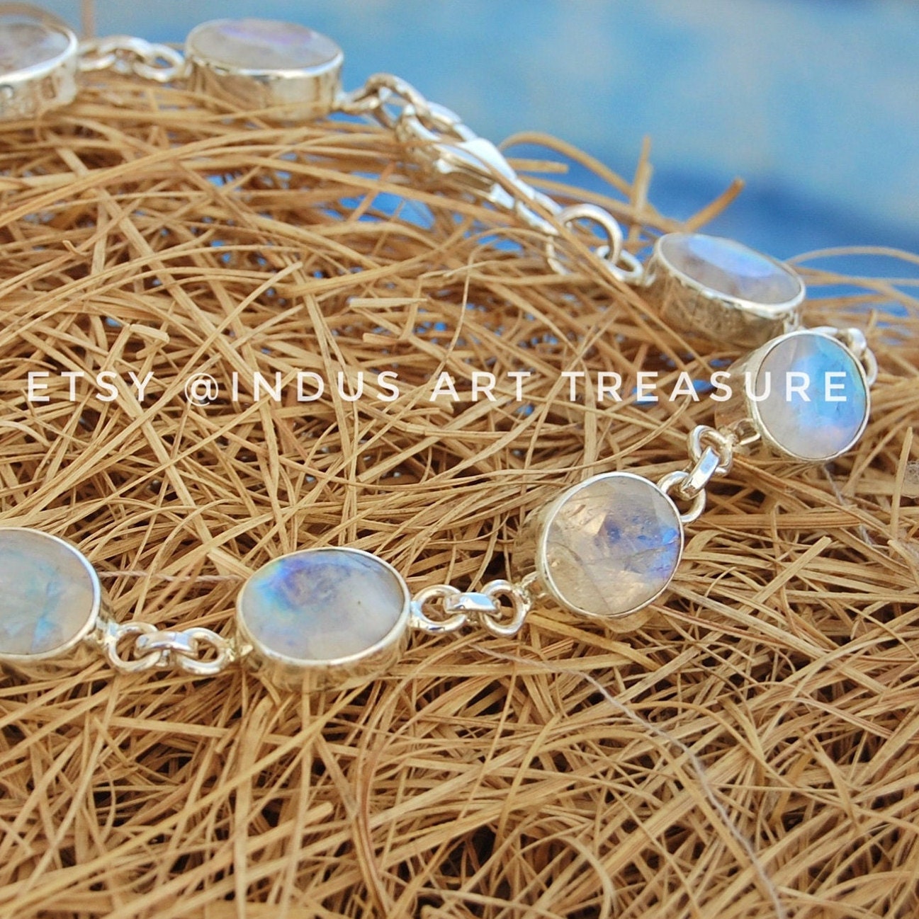 Rainbow Moonstone Bracelet