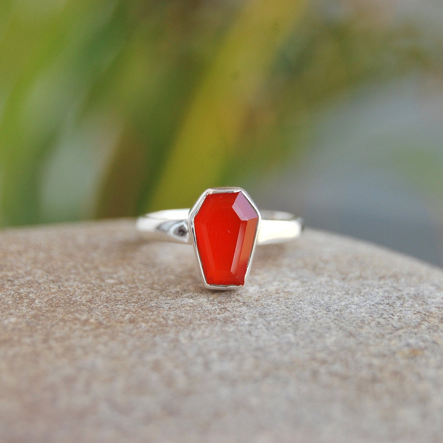 Orange Carnelian Ring