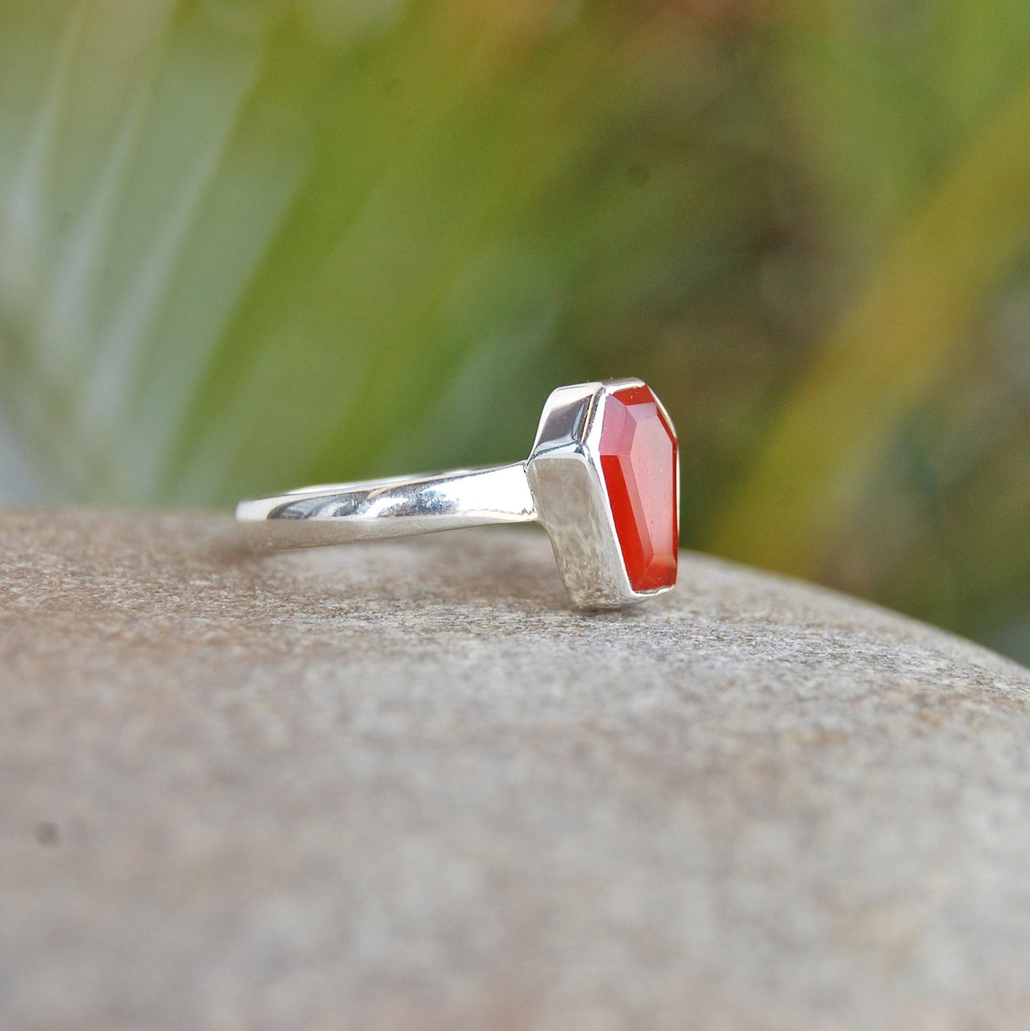 Orange Carnelian Ring