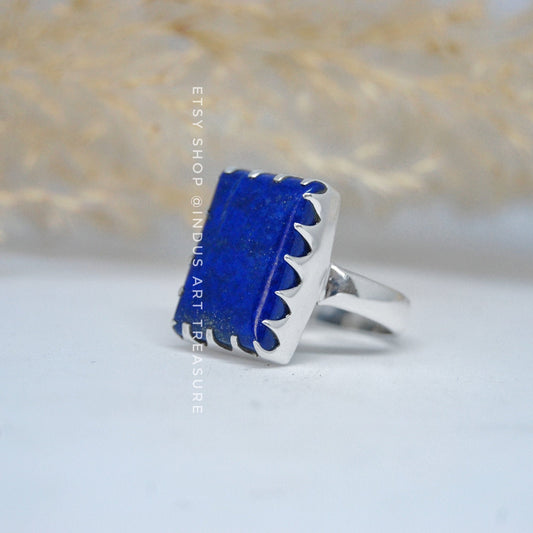 Lapis Lazuli Statement Ring