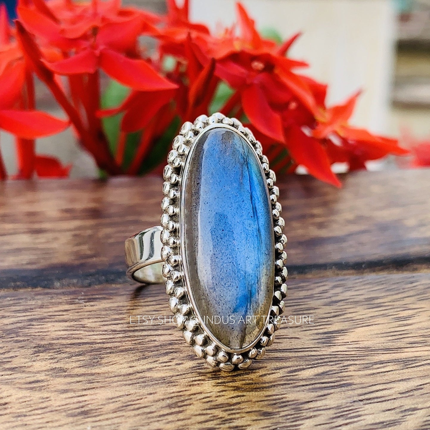 Blue Labradorite Ring