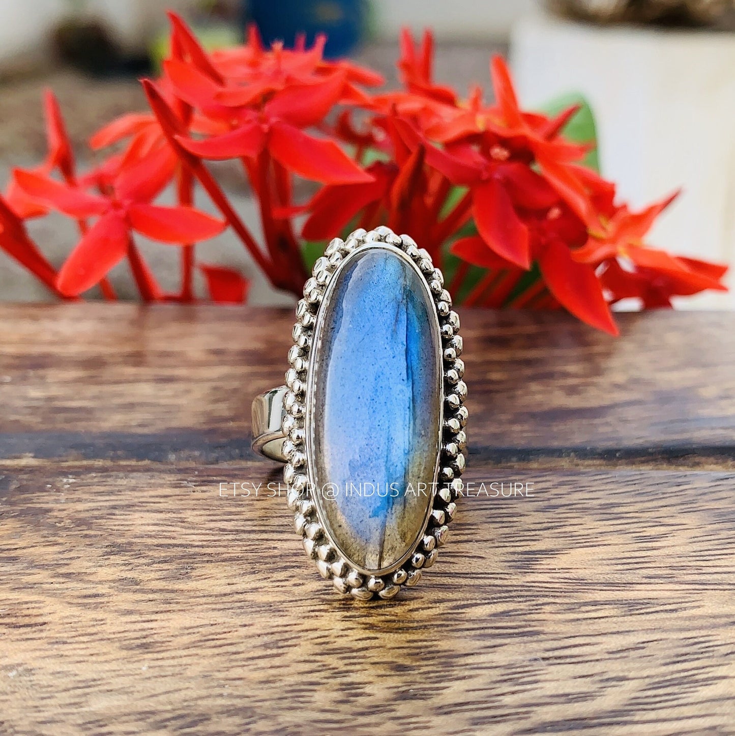 Blue Labradorite Ring