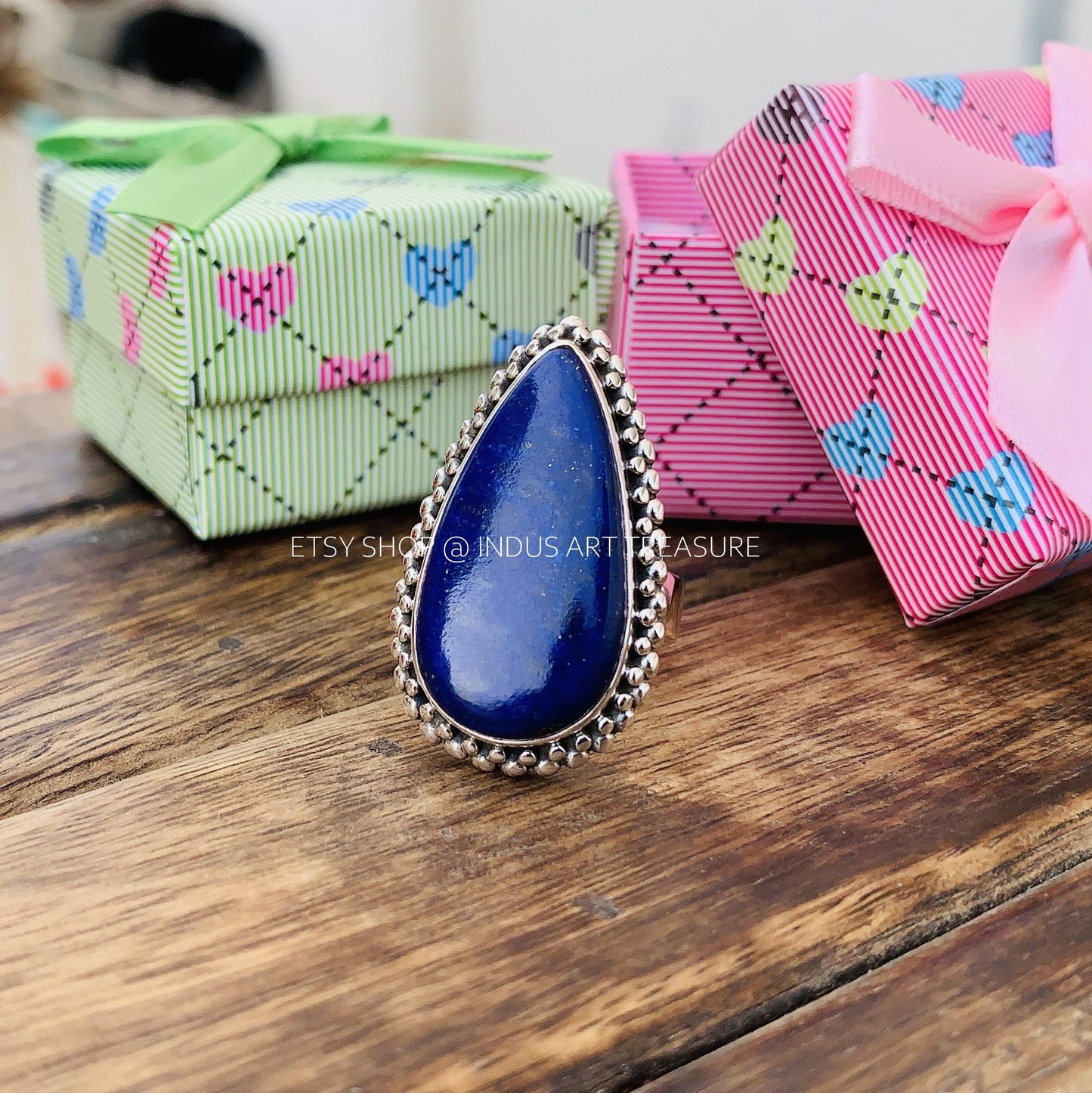 Lapis Statement Ring