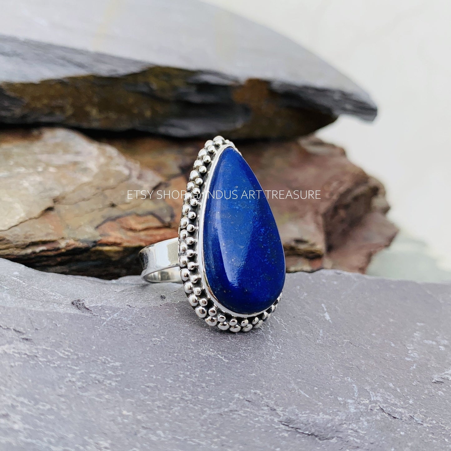 Lapis Statement Ring