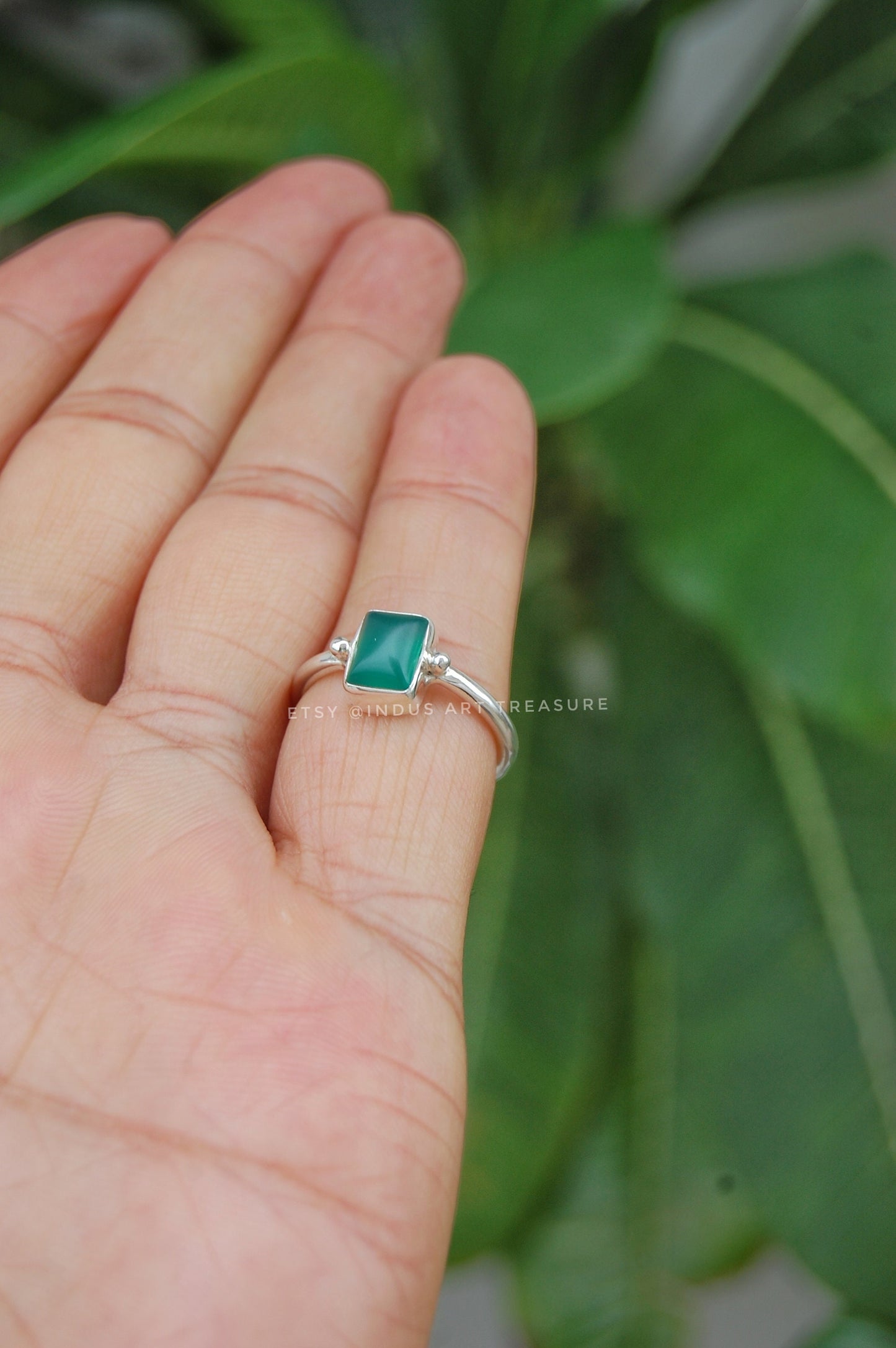 Green Onyx Ring