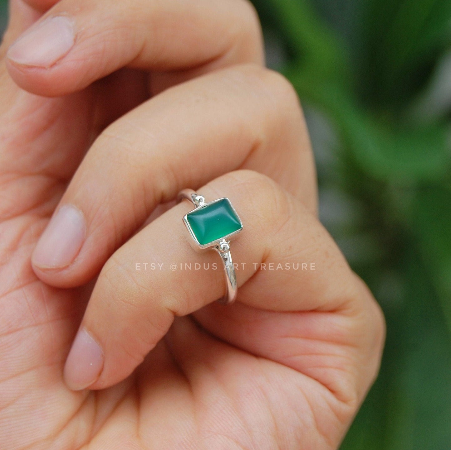 Green Onyx Ring
