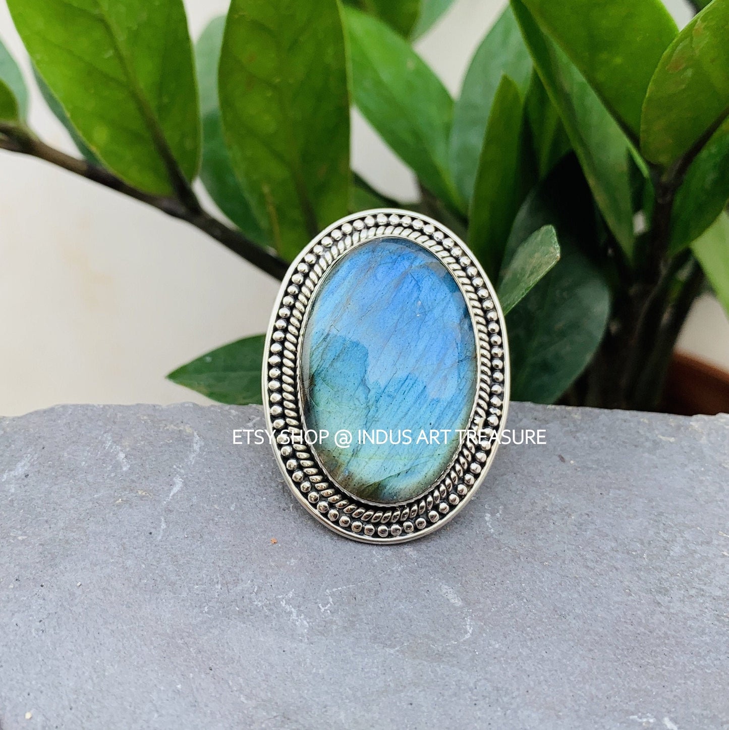 Blue Labradorite Ring