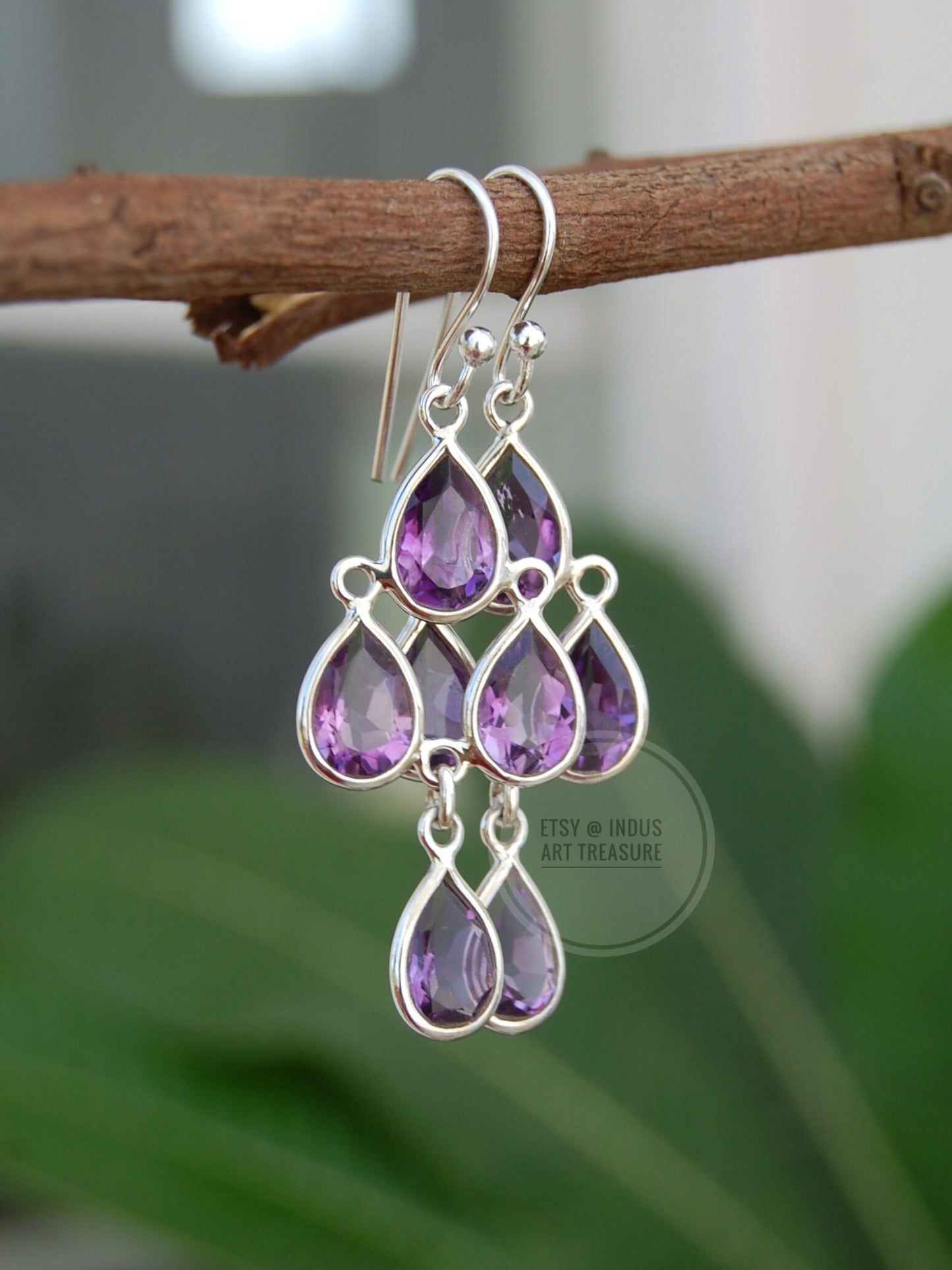 Amethyst Dangle Earrings