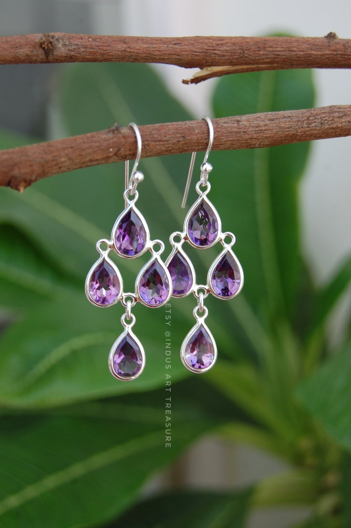 Amethyst Dangle Earrings